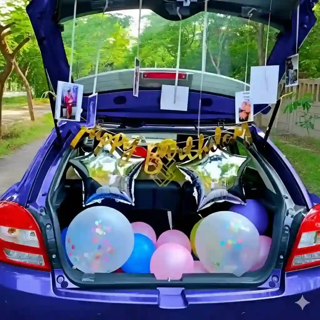 Confetti Car Decor
